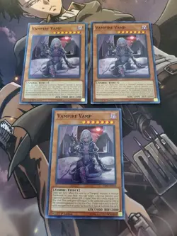 Yugioh - Vampire Vamp DASA-EN050 NM 1st ed Super Rare x3 - Image 1
