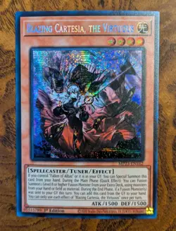 Blazing Cartesia, the Virtuous MP23-EN162 Prismatic Secret Rare 1st Ed Yu-Gi-Oh! - Image 1