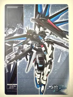 Gundam Seed Freedom Gundam Clear Plate Collection Jumbo Card BANDAI Trading - Image 1