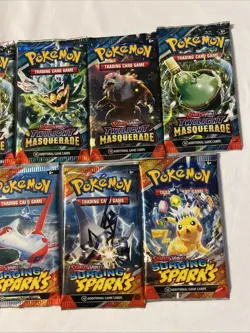 9 Packs Of Pokemon Cards 4-Surging Sparks/Twighlight Masquerade-5 - Image 2