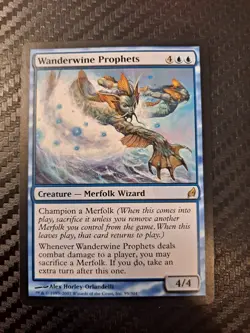 Wizards of the Coast MTG Wanderwine Prophets Lorwyn Blue Rare 95/301 - Image 1