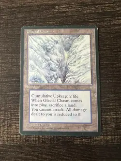MTG Magic Ice Age, Glacial Chasm, HP - Image 1
