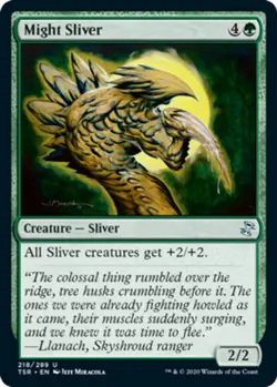 1x Might Sliver - Time Spiral Remastered - Near Mint, English - MTG! - Image 1
