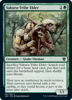 1x Sakura-Tribe Elder - Commander 2020 - Near Mint, English - MTG! - Image 1