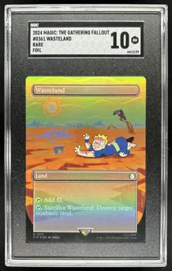 2024 Magic MTG Universes Beyond: Fallout Wasteland Foil #0361 SGC 10 - Image 1
