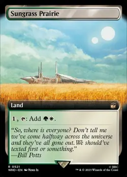 1x Sungrass Prairie - Extended Art - Doctor Who - Near Mint, English - MTG! - Image 1