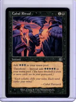Cabal Ritual #51 Common Torment MTG LP - Image 1