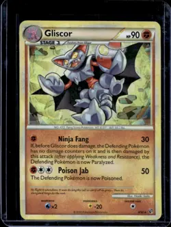2010 Pokemon HeartGold & SoulSilver Undaunted Gliscor Reverse Holo #4/90 - Image 1