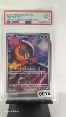 Pokemon TCG 2025 Me: Mega Evolution Promo Charcadet 022 Holo PSA 9 - Image 3