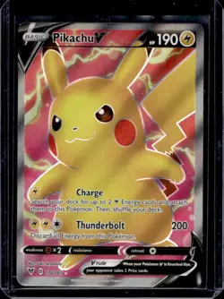 2020 Pokemon SWSH Vivid Voltage Pikachu V #170/185 - Image 1