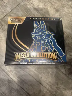Pokemon TCG Mega Evolutions Elite Trainer Box Lucario Art Sealed - Image 1