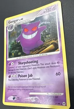 Gengar Pokemon TCG Arceus Non-Holo Rare Card #17/99 LP/NM - Image 2