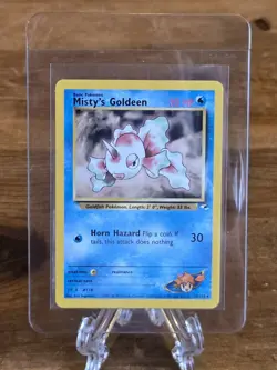 MISTY'S GOLDEEN 030/132 Gym Heroes Pokemon Card Rare WOTC NM - Image 1