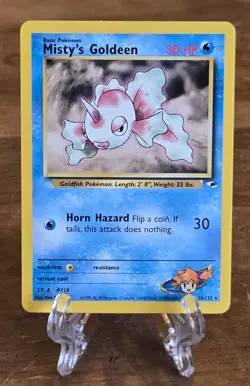 MISTY'S GOLDEEN 030/132 Gym Heroes Pokemon Card Rare WOTC NM - Image 5
