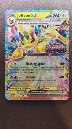 Pokemon Jolteon ex 030/131 Holo Promo Prismatic Evolutions Stamp 2025 260 HP - Image 1