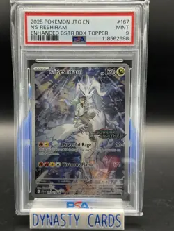 2025 Pokemon Journey Together Stamped Promo N's Reshiram PSA 9 Certs Will Vary - Image 1