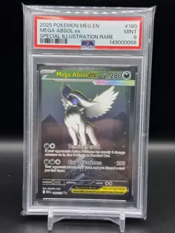 2025 POKEMON MEG EN-MEGA EVOLUTION SPECIAL ILLUSTRATION RARE MEGA ABSOL EX PSA 9 - Image 1