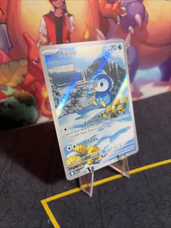 Pokemon TCG Piplup 098/094 – Phantasmal Flames – Illustration Rare M/NM - Image 2