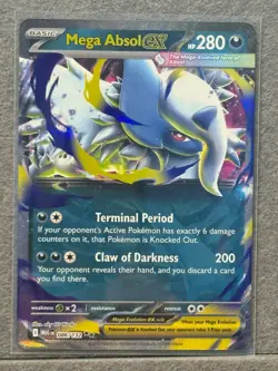 Mega Absol EX 086/132 Double Rare Pokemon Mega Evolution - Image 1