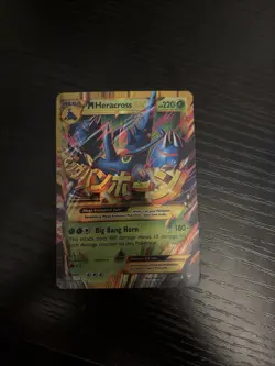 Pokemon M Heracross EX Secret Rare Holo 112/111 XY Furious Fists 220HP - Image 1