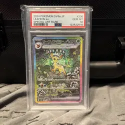 2024 Pokemon SV8a Japanese #200 Leafeon EX Special Art Rare PSA 10 GEM MINT - Image 1