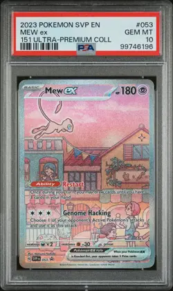 2023 POKEMON SVP EN-SV BLACK STAR PROMO #053 MEW EX PSA 10 - Image 1