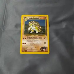 NM Unlimited Brock's Sandslash 23/132 Rare Gym Heroes Pokemon - Image 1