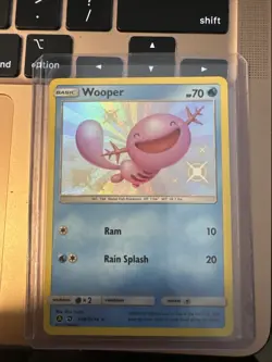Pokemon TCG Wooper Hidden Fates SV9/SV94 Holo Shiny Holo Rare - Image 1