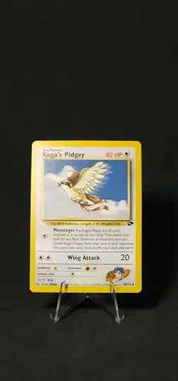 Pokemon Koga's Pidgey 49/132 Gym Challenge Regular NM - Image 1
