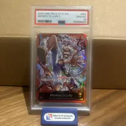 2025 One Piece Starter Deck Leader ST21-001 #001 Monkey D Luffy PSA 10 Gem Mint - Image 1