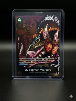 Bandai One Piece CCG St. Topman Warcury OP13-099 4 Cost 5000 Power Special Foil - Image 2