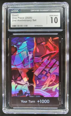 2025 ONE PIECE DON!! 2ND ANNIVERSARY SET CGC 10 S PT - Image 1