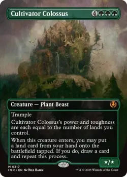 MTG English Cultivator Colossus (Borderless) NM Foil Innistrad Remastered - Image 1