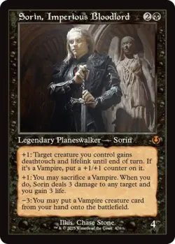 MTG English Sorin, Imperious Bloodlord (Retro Frame) NM Foil - Image 1