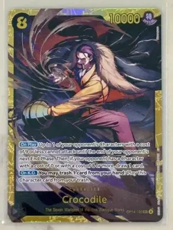 One Piece OP-15 ALL SR SEC RARE GOLD RORONOA ZORO CROCODILE GIN LOT X6 - Image 4