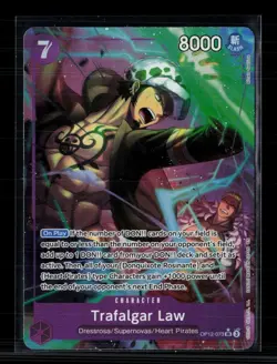 One Piece Trafalgar Law (073) (Alternate Art) Legacy of the Master SR • OP12-073 - Image 1