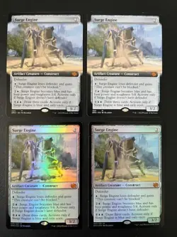 MTG- Surge Engine x4 - The Brother's War (2 are FOIL) - Image 1