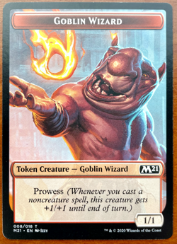 Goblin Wizard Token (008/018) MTG Core Set 2021 (M21) WOTC - Image 1