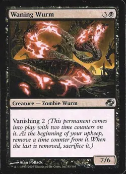 Waning Wurm - Medium Play MTG Planar Chaos - Image 1