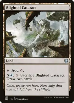 MTG Blighted Cataract ** Commander 2021 ** English - Image 1