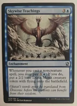MTG Magic The Gathering Card Skywise Teachings Enchantment Blue Dragons Of Tarki - Image 1
