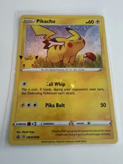 Pokemon TCG General Mills Promo Holo Pikachu SWSH039 - Image 2