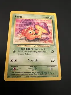 Paras 47/64 Neo Revelation Unlimited 2001 Pokemon Card Common NM - Image 1