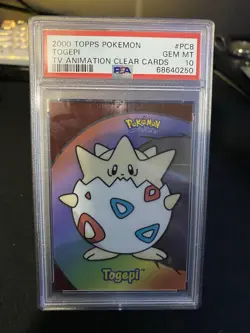 Togepi PSA 10 2000 Topps Pokemon TV Animation Clear Card #PC8 Vintage - Image 1