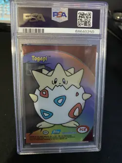 Togepi PSA 10 2000 Topps Pokemon TV Animation Clear Card #PC8 Vintage - Image 2