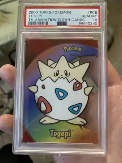 Togepi PSA 10 2000 Topps Pokemon TV Animation Clear Card #PC8 Vintage - Image 3