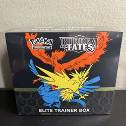 2019 POKEMON TCG SUN & MOON HIDDEN FATES ELITE TRAINER BOX ETB FACTORY SEALED - Image 1