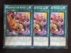 3x YuGiOh! - Majespecter Wind MP25-EN321 Common 1st Edition Near Mint - Image 1