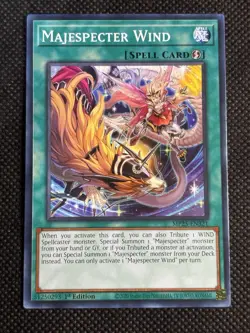 3x YuGiOh! - Majespecter Wind MP25-EN321 Common 1st Edition Near Mint - Image 2