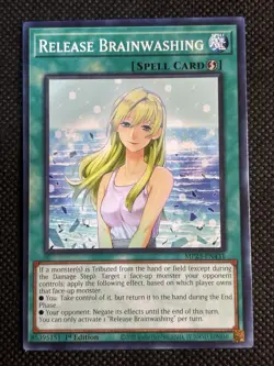 3x YuGiOh! - Release Brainwashing MP25-EN431 Common 1st Edition Near Mint - Image 2